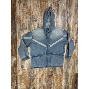 Women's American Eagle Blue Jean Denim Jacket Size Large New With Tags Retro